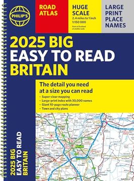 portada 2025 Philip's big Easy to Read Britain Road Atlas (in English)
