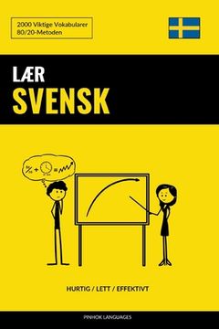 portada Lær Svensk - Hurtig / Lett / Effektivt: 2000 Viktige Vokabularer (en Noruego)