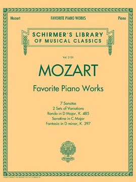 portada Mozart - Favorite Piano Works: Schirmer Library of Classics Volume 2101 (Schirmer's Library of Musical Classics) (en Inglés)