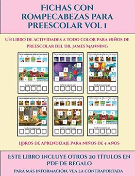 Libro Libros de Aprendizaje Para Niños de 4 Años (Fichas con Rompecabezas  Para Preescolar vol 1): Este L De Garcia Santiago - Buscalibre