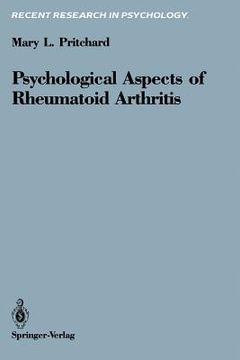 portada psychological aspects of rheumatoid arthritis (en Inglés)