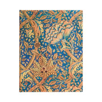 portada Paperblanks | 2024–2025 Weekly Planner | Morris Windrush | William Morris | 18-Month | Ultra | Vertical | Elastic Band | 208 pg | 80 gsm (in English)