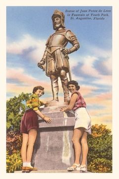 portada Vintage Journal Ponce de Leon Statue, St. Augustine, Florida (in English)