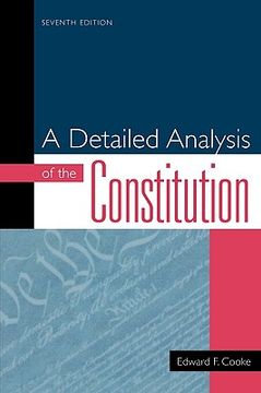 portada a detailed analysis of the constitution (en Inglés)