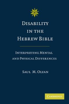 portada Disability in the Hebrew Bible: Interpreting Mental and Physical Differences (en Inglés)