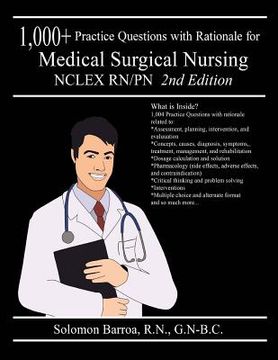 portada 1,000+ Practice Questions with Rationale for Medical Surgical Nursing NCLEX RN/PN (en Inglés)
