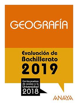 portada Eval. Bach. 2019. Geografia (Pruebas Acceso Universidad)