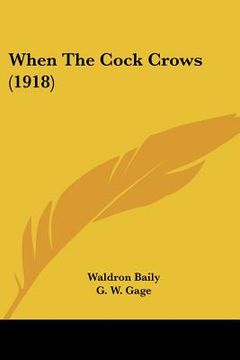 portada when the cock crows (1918)