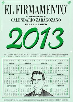 portada Calendario Zaragozano de Pared 2016: El Firmamento
