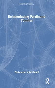 portada Reintroducing Ferdinand Tönnies (en Inglés)