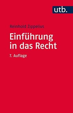 portada Einführung in das Recht. (in German)