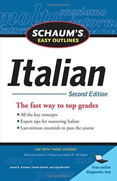 portada Schaum's Easy Outline of Italian, Second Edition (Schaum's Easy Outlines) (in English)