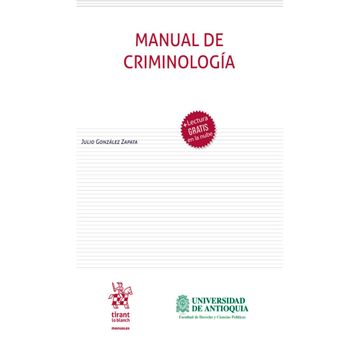portada Manual de Criminologia