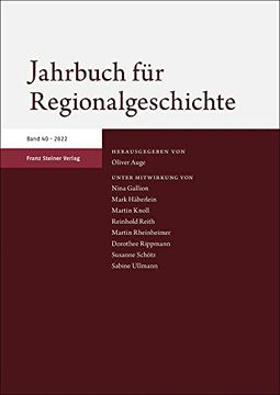 portada Jahrbuch fur Regionalgeschichte 2022 (Jahrbuch fur Regionalgeschichte, 40) (German Edition) (en Alemán)