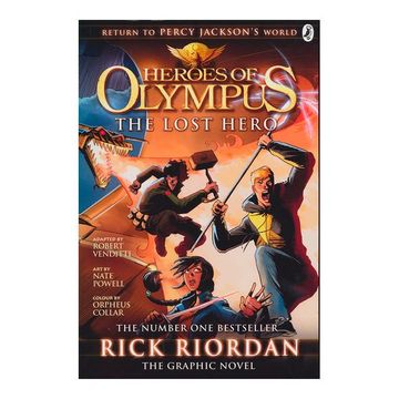 portada The Lost Hero: The Graphic Novel (Heroes of Olympus Book 1) (Heroes of Olympus Graphic Novels) (en Inglés)