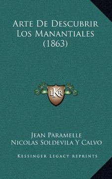 portada Arte de Descubrir los Manantiales (1863)