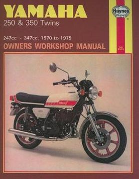 portada haynes yamaha 250 & 350 twins: 247cc, 347cc, 1970 to 1979