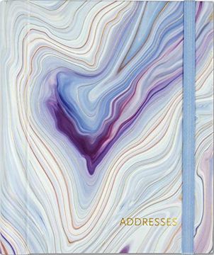 portada Blue Agate Large Address Book (in English)