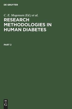 portada research methodologies human diabetes ii (en Inglés)