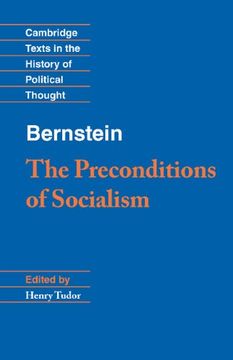 portada Bernstein: The Preconditions of Socialism Hardback (Cambridge Texts in the History of Political Thought) (en Inglés)