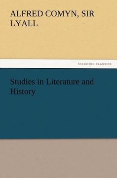 portada studies in literature and history (in English)