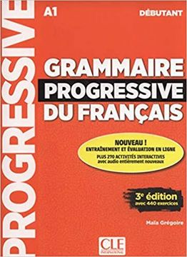 portada Grammaire Progressive du Francais a1 Debutant (Livre + Appliweb + cd) (en Francés)