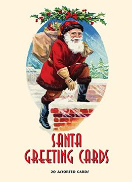 portada Santa Greeting Cards: 20 Assorted Cards in Deluxe tin (en Inglés)