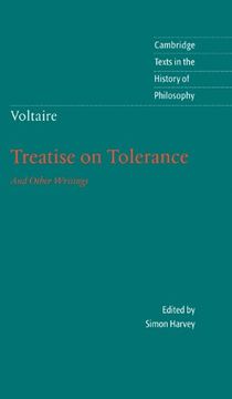 portada Voltaire: Treatise on Tolerance Hardback (Cambridge Texts in the History of Philosophy) (in English)