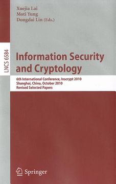 portada information security and cryptology (in English)