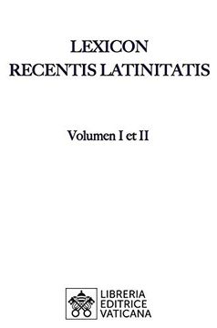 portada Lexicon Recentis Latinitatis (I-Ii) 
