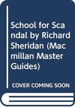 portada "School for Scandal" by Richard Sheridan (Macmillan Master Guides) (en Inglés)