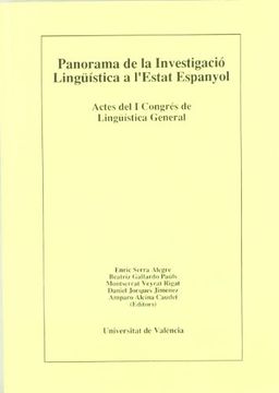 portada Panorama de la Investigació Lingüística a L'estat Espanyol (I): Conferències i «Paneles»