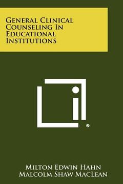 portada general clinical counseling in educational institutions