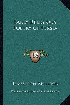portada early religious poetry of persia