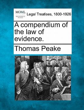 portada a compendium of the law of evidence. (in English)