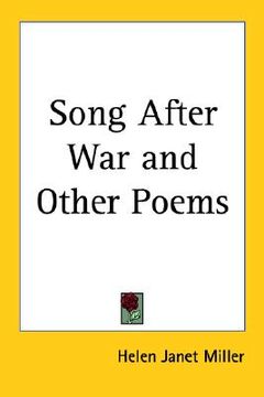portada song after war and other poems (in English)