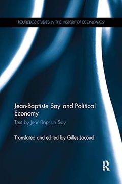 portada Jean-Baptiste say and Political Economy (Routledge Studies in the History of Economics) (en Inglés)