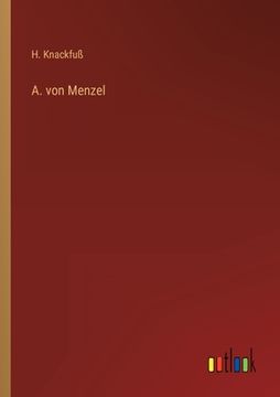 portada A. von Menzel (en Alemán)
