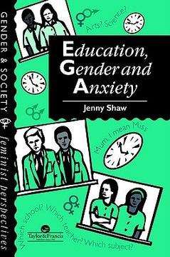 portada education, gender and anxiety (en Inglés)