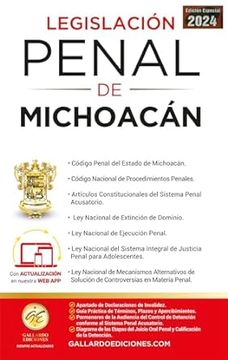 portada Legislación Penal Michoacan 2024