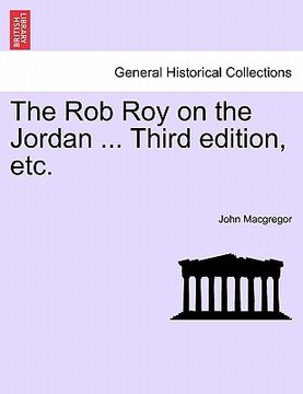 portada the rob roy on the jordan ... third edition, etc. (en Inglés)