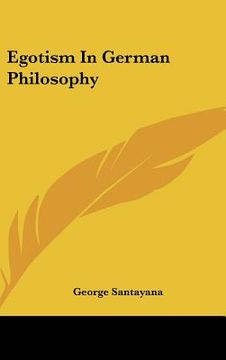 portada egotism in german philosophy (en Inglés)