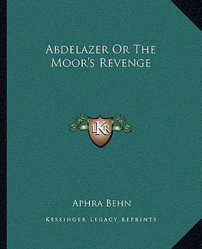 portada abdelazer or the moor's revenge (in English)