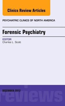 portada Forensic Psychiatry, an Issue of Psychiatric Clinics: Volume 35-4 (en Inglés)