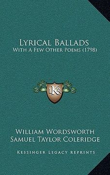 portada lyrical ballads: with a few other poems (1798) (in English)