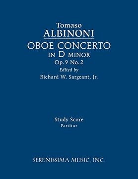 portada Oboe Concerto in d Minor, Op. 9 No. 2: Study Score (en Inglés)