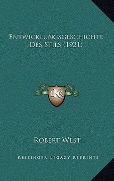 portada Entwicklungsgeschichte Des Stils (1921) (en Alemán)