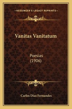 portada Vanitas Vanitatum: Poesias (1906) (en Portugués)