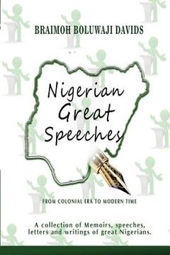 portada Nigerian Great Speeches: From Colonial Era To Modern Time (en Inglés)