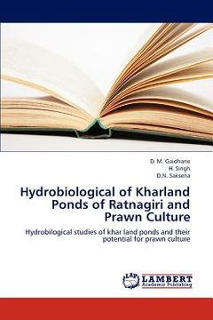 portada hydrobiological of kharland ponds of ratnagiri and prawn culture (en Inglés)
